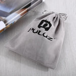 PULUZ Aufbewahrungstasche mit Kordelzug für GoPro, Insta360, DJI und anderes Action-Kamera-Zubehör, Flanelltasche, Größe: 24,5 cm x 20,5 cm, Nylon-Netztasche, Größe: 21,5 cm x 15,5 cm