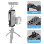 PULUZ Schutzkäfig-Gehäuse mit Blitzschuhhalterungen und magnetischem Klappstativadapter für Insta360 ONE X2, Käfig für Insta360 ONE X2