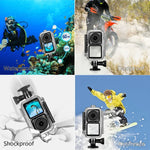 PULUZ 60m wasserdichtes Gehäuse/Tauchkoffer für DJI Action 2 Kameraeinheit / Action 2 Power Combo / Action 2 Dual-Screen Combo, Tauchkoffer