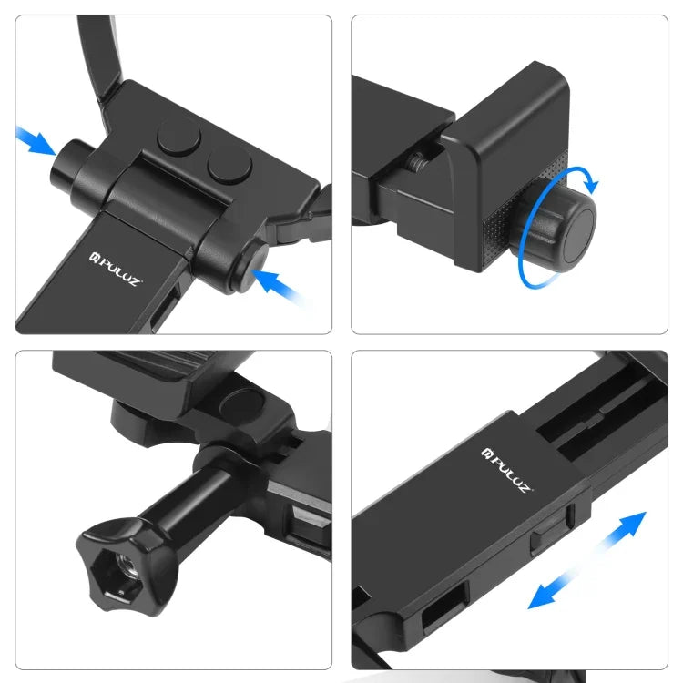 PULUZ Lazy Verstellbare Nackenhalterung für GoPro Action-Kameras und Smartphones