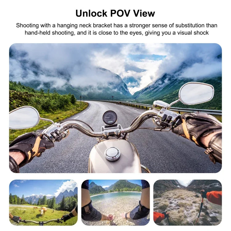 PULUZ Lazy Verstellbare Nackenhalterung für GoPro Action-Kameras und Smartphones