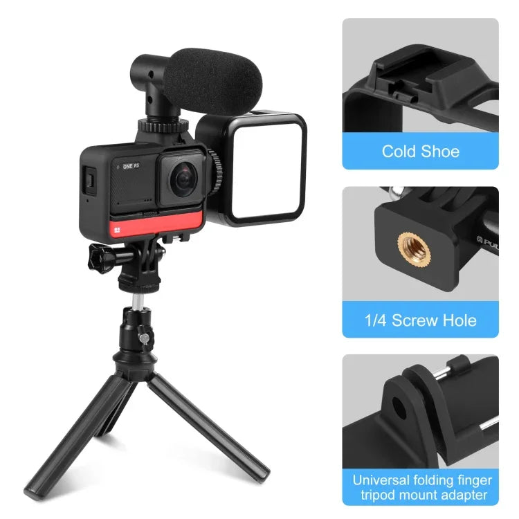 PULUZ Kunststoff-Rahmenhülle für Insta360 One RS 4K / 360 / 1-Zoll-Edition, für Insta360 One RS Rahmenhülle