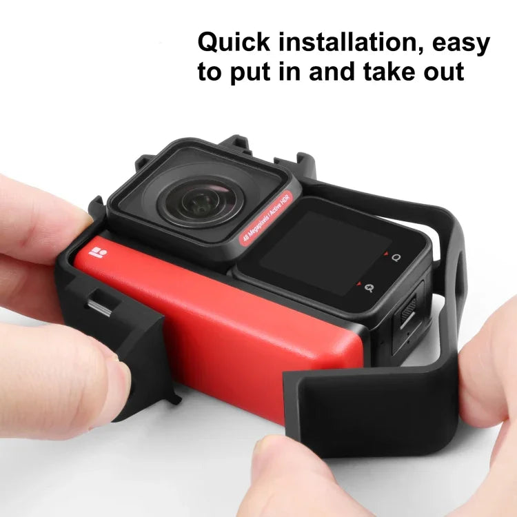 PULUZ Kunststoff-Rahmenhülle für Insta360 One RS 4K / 360 / 1-Zoll-Edition, für Insta360 One RS Rahmenhülle