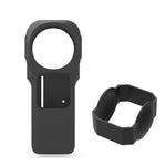 PULUZ Silikon-Schutzhülle mit Objektivabdeckung für Insta360 One RS 1-Zoll 360 Edition, Silikonhülle (Rot), Silikonhülle (Schwarz)