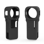 PULUZ Silikon-Schutzhülle mit Objektivabdeckung für Insta360 One RS 1-Zoll 360 Edition, Silikonhülle (Rot), Silikonhülle (Schwarz)