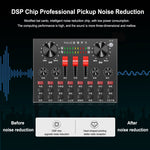 PULUZ Live Broadcast Soundkarte Bluetooth Karaoke Gesangsaufnahme Soundmixer für Mobiltelefon / Computer / Laptop / Tablet PC, chinesische Version, chinesische Version