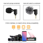 PULUZ 3,5-mm-Klinken-Mobiltelefon Einweg-Richtmikrofon, 3,5-mm-Telefonmikrofon