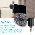 PULUZ 3,5-mm-Klinken-Mobiltelefon Einweg-Richtmikrofon, 3,5-mm-Telefonmikrofon