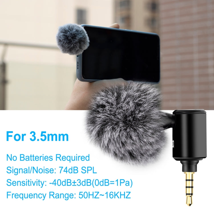 PULUZ 3,5-mm-Klinken-Mobiltelefon Einweg-Richtmikrofon, 3,5-mm-Telefonmikrofon