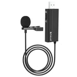 PULUZ USB-Ansteckkabel Ansteckmikrofon Lavalier Stilles Kondensatormikrofon, 1,2 m USB
