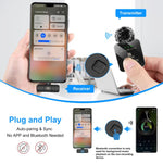 PULUZ Kabelloses Lavaliermikrofon für Type-C Telefon, Type-C Empfänger und Dualmikrofone, Type-C 2 TX + 1 RX