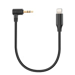 PULUZ 3,5 mm TRS Männlich zu 8-polig Männlich Live Mikrofon Audio Adapterkabel für PU3153 / PU3154, 3,5 mm zu 8-polig