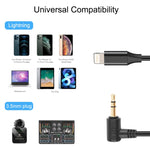 PULUZ 3,5 mm TRS Männlich zu 8-polig Männlich Live Mikrofon Audio Adapterkabel für PU3153 / PU3154, 3,5 mm zu 8-polig