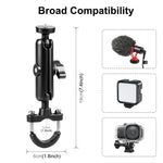 PULUZ Motorcycle Handlebar Fixed Mount U-Bolt Base Holder for GoPro and Other Action Cameras, Handlebar Mount