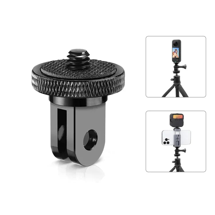 PULUZ 1/4-Zoll-Schraub-Metall-Stativhalterungsadapter für Action-Kameras, Metall-Kameraadapter