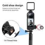 Schutzrahmen aus PC-Kunststoff für Insta360 X3 PULUZ Cold Shoe mit Adapterhalterung und Schraube, PC-Rahmen