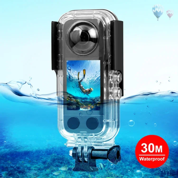 Für Insta360 X3 PULUZ 30m Unterwasser-Wasserdichtgehäuse, 30m wasserdichte Hülle