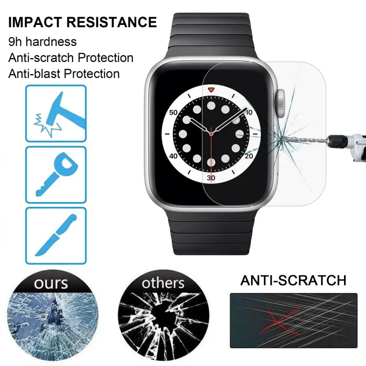 For Apple Watch Edition 42mm 42mm Dial Diameter 9H+ Surface Hardness 2.5D Explosion-proof Tempered Glass Film, For Series 3&2&1 42mm