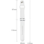 Hochleistungsfähiges Sportarmband aus Kautschuk mit Steckverschluss für Apple Watch Sport 38 mm