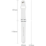 Hochleistungsfähiges Sportarmband aus Kautschuk mit Stiftverschluss für Apple Watch Sport 42 mm