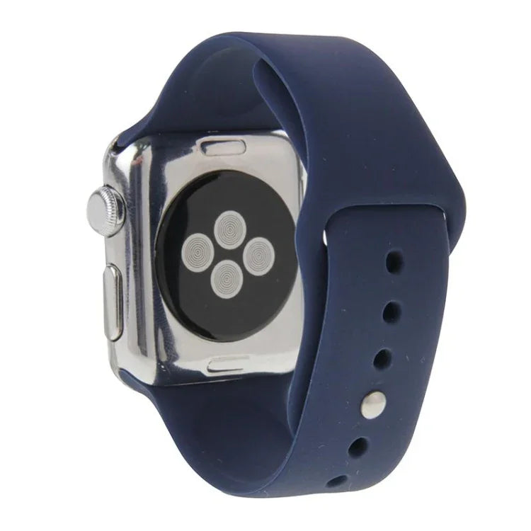 Hochleistungsfähiges, längeres Sportarmband aus Gummi mit Steckverschluss für Apple Watch Sport 42 mm