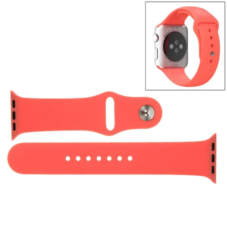 Hochleistungsfähiges, längeres Sportarmband aus Gummi mit Steckverschluss für Apple Watch Sport 42 mm