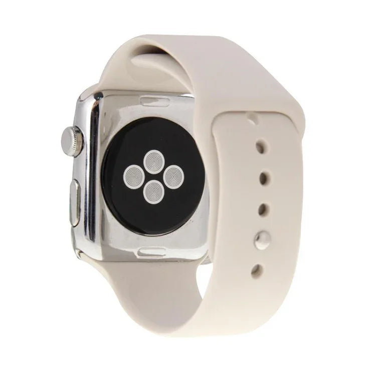 Hochleistungsfähiges, längeres Sportarmband aus Gummi mit Steckverschluss für Apple Watch Sport 42 mm