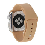 Hochleistungsfähiges, längeres Sportarmband aus Gummi mit Steckverschluss für Apple Watch Sport 42 mm