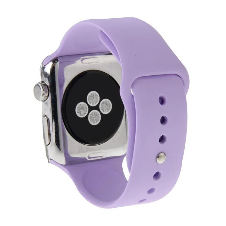Hochleistungsfähiges, längeres Sportarmband aus Gummi mit Steckverschluss für Apple Watch Sport 42 mm