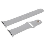 Hochleistungsfähiges, längeres Sportarmband aus Gummi mit Steckverschluss für Apple Watch Sport 42 mm