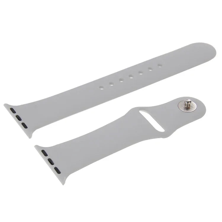 Hochleistungsfähiges, längeres Sportarmband aus Gummi mit Steckverschluss für Apple Watch Sport 42 mm
