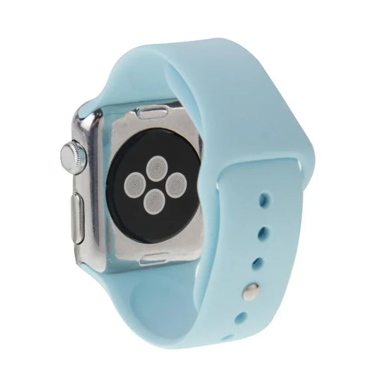 Hochleistungsfähiges, längeres Sportarmband aus Gummi mit Steckverschluss für Apple Watch Sport 42 mm