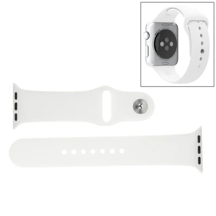 Hochleistungsfähiges, längeres Sportarmband aus Gummi mit Steckverschluss für Apple Watch Sport 42 mm