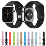 Hochleistungsfähiges, längeres Sportarmband aus Gummi mit Steckverschluss für Apple Watch Sport 42 mm