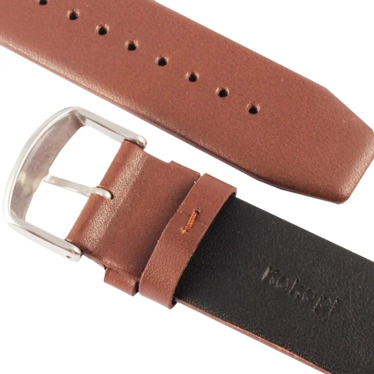 Kakapi Armband aus echtem Leder mit dezenter Textur und gebürsteter Oberfläche für Apple Watch 42 mm, inklusive Verbindungsstück