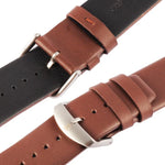 Kakapi Armband aus echtem Leder mit dezenter Textur und gebürsteter Oberfläche für Apple Watch 42 mm, inklusive Verbindungsstück