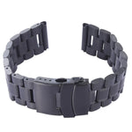 Schwarzes Edelstahlarmband für Apple Watch 38 mm, nur in Verbindung mit den Verbindungsstücken (S-AW-3291) verwendbar