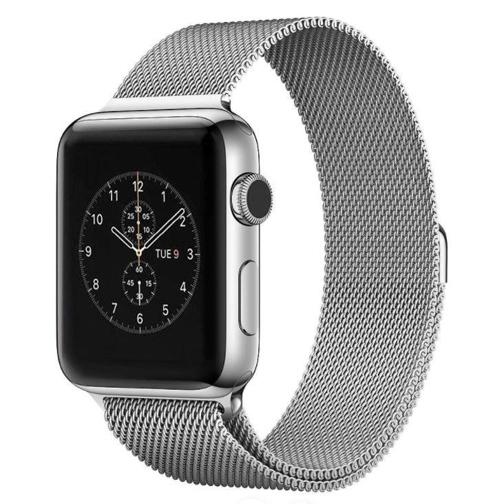 Für Apple Watch 38mm Milanese Loop Magnetisches Edelstahl-Uhrenarmband, Für Apple Watch 42mm / 41mm / 40mm / 38mm