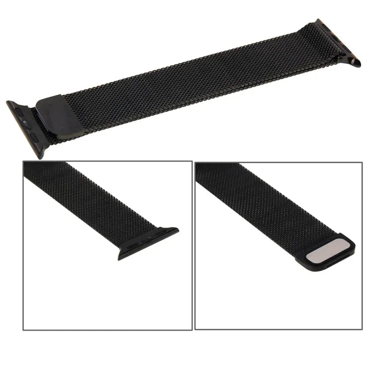 Für Apple Watch 42mm Milanese Loop Magnetisches Edelstahl-Uhrenarmband, Für Apple Watch 46mm / 49mm / 45mm / 44mm