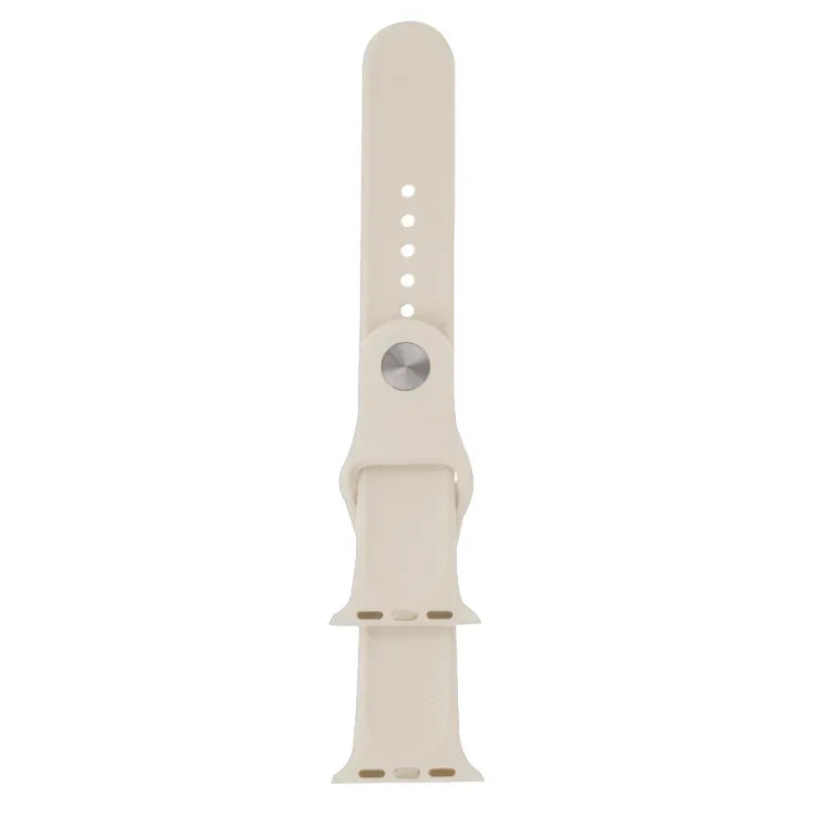 3-in-1-Armband aus Kautschuk mit Dornschließe für Apple Watch Series 10 (42 mm), 9, 8 und 7 (41 mm), SE 3, SE 2, 6, SE, 5 und 4 (40 mm) sowie 3, 2 und 1 (38 mm).
