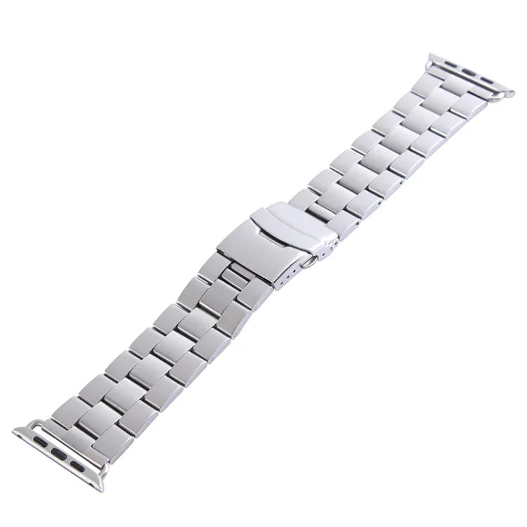 Klassisches Edelstahl-Armband mit Dornschließe für Apple Watch 38 mm