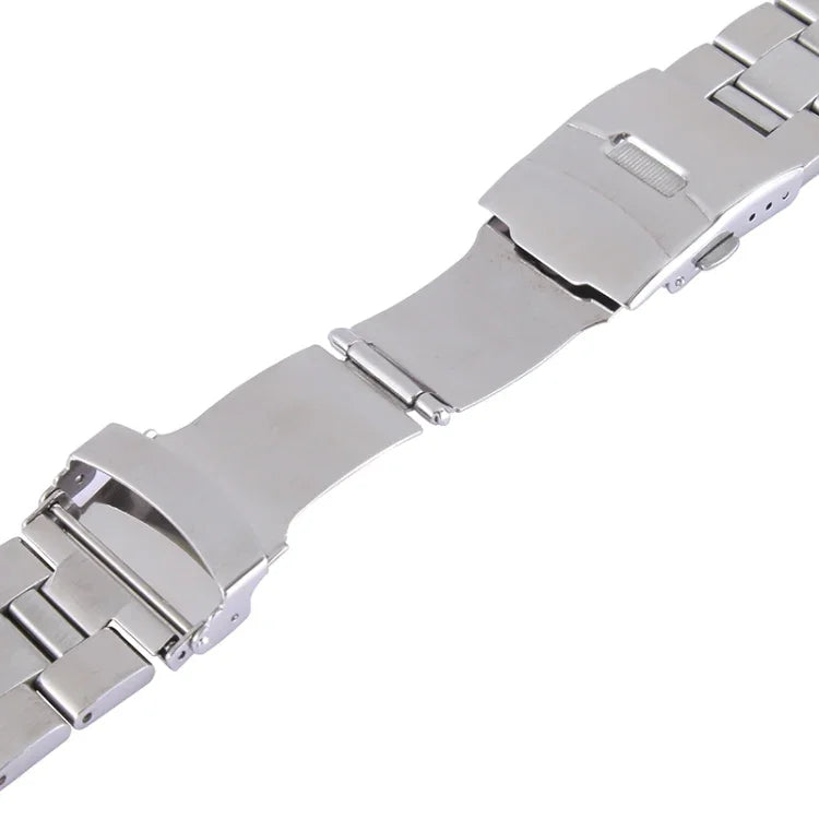 Klassisches Edelstahl-Armband mit Dornschließe für Apple Watch 38 mm