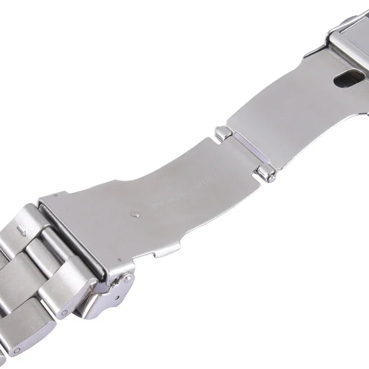 Klassisches Edelstahl-Armband mit Dornschließe für Apple Watch 38 mm
