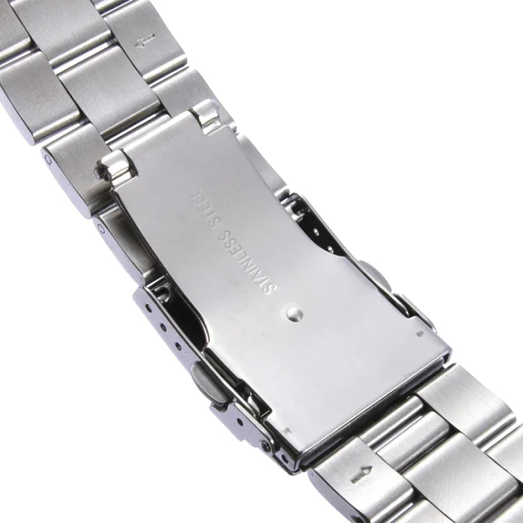 Klassisches Edelstahl-Armband mit Dornschließe für Apple Watch 38 mm