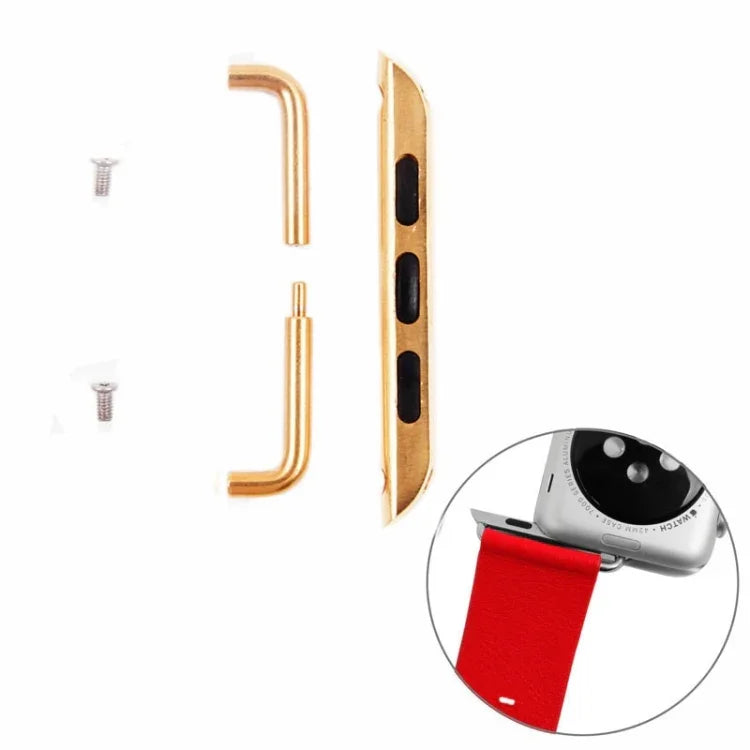 Metallarmbandverbinder mit Metallschließe für Apple Watch 42 / 44 / 45 mm, Paar