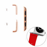 Metallarmbandverbinder mit Metallschließe für Apple Watch 42 / 44 / 45 mm, Paar