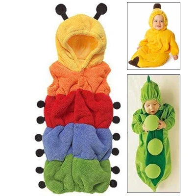 Niedliche Carpenterworm-Strampler für Babys zum Schlafen, Größe: 95 yard, Größe: 95 yard
