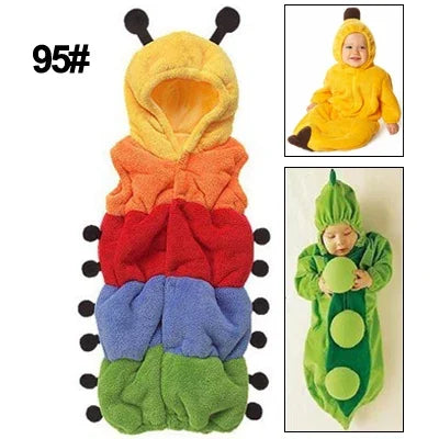Niedliche Carpenterworm-Strampler für Babys zum Schlafen, Größe: 95 yard, Größe: 95 yard
