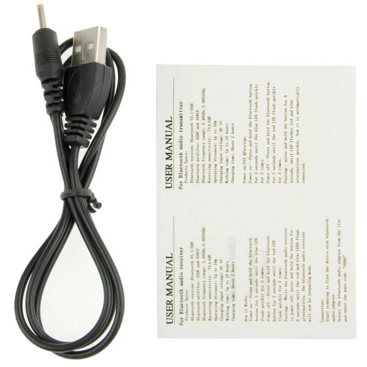 Bluetooth 2.1 Stereo-Sender für iPhone, Samsung, HTC, Sony, Google, Huawei, Xiaomi und andere Smartphones, Funktionsreichweite: 10 Meter