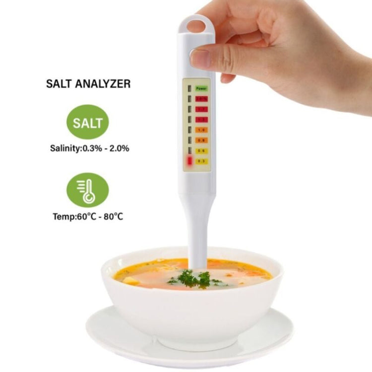 Salzgehalt-Analysegerät Salty Check Lebensmittel-Salzmessgerät Wasserdichter Salztester, NS01